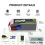 Imagem de Bateria LiPo Ovonnic 6000mAh 22,2V 120C com Conector EC5 (Pacote com 2)