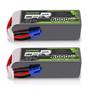 Imagem de Bateria LiPo Ovonnic 6000mAh 22,2V 120C com Conector EC5 (Pacote com 2)