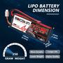 Imagem de Bateria Lipo Socokin 2S 5200mAh 7,4V 80C com Estojo Rígido Deans