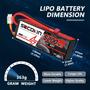 Imagem de Bateria Lipo Socokin 3S 11,1V 5200mAh 80C - Pacote com 2 Unidades - com Estojo Rígido