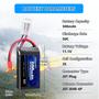 Imagem de Bateria Lipo URGENEX 11,1V 500mAh 3S 50C com Conector JST (2 Unidades)