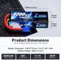 Imagem de Bateria Lipo Zeee 11,1V 5200mAh 3S 80C com Conector EC5 (x2)