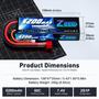 Imagem de Bateria Lipo Zeee 2S 5200mAh 7.4V 50C com Conector Deans T