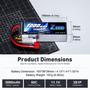 Imagem de Bateria Lipo Zeee 3S 11.1V 3000mAh 50C com Conector Deans