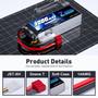 Imagem de Bateria Lipo Zeee 3S 11.1V 3000mAh 50C com Conector Deans
