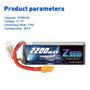 Imagem de Bateria Lipo Zeee 3S 11,1V 2200mAh 120C com Conector XT60 (Pacote com 2)