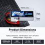 Imagem de Bateria LiPo Zeee 3S 2200mAh 11,1 V 35V com conector Deans T