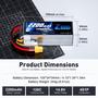 Imagem de Bateria Lipo Zeee 4S 2200mAh 14,8V 120C com Conector XT60 (Pacote com 2)