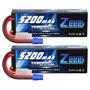 Imagem de Bateria Lipo Zeee 7,4V 5200mAh 2S 50C com Conector EC3 (Pacote com 2)