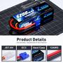 Imagem de Bateria Lipo Zeee 7,4V 5200mAh 2S 50C com Conector EC3 (Pacote com 2)