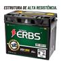 Imagem de Bateria Moto Erbs 6AH 6 Amperes ERX 6BS Cg 160 Fan Titan 125 Job Cargo KS ES ESD Bros 150 Ybr Crosser Biz 100 110 1 ANO