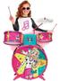 Imagem de Bateria Musical Infantil Fabulosa Da Barbie Com Acessorios - Fun