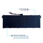 Imagem de Bateria para notebook bringIT compatível com Acer Aspire 3 A315-34  4800 mAh