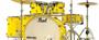 Imagem de Bateria Pearl Decade Maple High Gloss Solid Yellow 20,10,12,14,16 com Kit de Ferragens 830