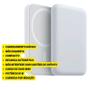 Imagem de Bateria Portátil Power Bank Mag safe Compatível Para iPhone 11 12 13 14 E 15 - Branco