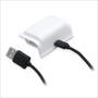 Imagem de Bateria Recarregável Branca Com Cabo USB Carregador Para Controle Manete Wireless de Xbox One (S) / X