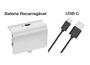 Imagem de Bateria Recarregável Branca Compatível Com Xbox Series Kit C/ Bateria Branca 1200 mAh + Cabo USB-C