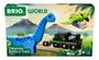 Imagem de Bateria Toy Train BRIO World Dinosaur com 2 dinossauros de mais de 3 anos