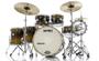 Imagem de Bateria X-Pro C. Ibañez Upper Gold Sparkle 22,10,12,14,16 com Ferragens, Banco e Peles Evans