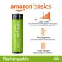 Imagem de Baterias Recarregáveis AA Amazon Basics NiMH 2000mAh - Pacote com 8