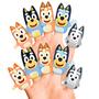 Imagem de Bath Finger Puppets Ginsey Bluey 10 peças educacionais