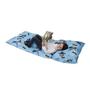 Imagem de Batman - Azul, Cinzento e Amarelo Deluxe Easy Fold Toddler Nap Mat, Azul, Amarelo, Preto, Cinzento