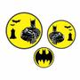 Imagem de Batman Cartoon Kit 2 Baleiros Com 6 Displays De Mesa