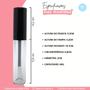 Imagem de Batom Gloss Labial Com Batoque 6ML Frasco Transparente 5und.
