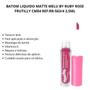 Imagem de Batom Liquido Matte Melu By Ruby Rose Frutilly Cm04 Ref:rr-563/4 3,5ml