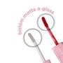 Imagem de Batom Líquido Ruby Rose Duo Kiss Matte 2 em 1 Alta Cobertura Com Gloss
