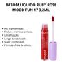 Imagem de Batom Liquido Ruby Rose Mood Fun 17 3,2ml