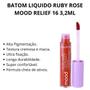 Imagem de Batom Liquido Ruby Rose Mood Relief 16 3,2ml