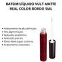 Imagem de Batom Líquido Vult Matte Real Color Bordo 5Ml