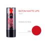 Imagem de Batom Matte Lips Vermelho Real Alta Cobertura 3,8g Vult