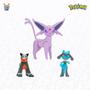Imagem de Battle Set 3 Figuras Boneco Pokémon Espeon Houndour Riolu