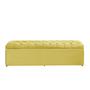 Imagem de Baú Calçadeira Estofada Imperatriz 1,20 Cm Suede Amarelo