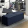 Imagem de Baú Calçadeira Recamier Raissa Para Quarto Cama 120Cm Estofada Suede Diversas Cores