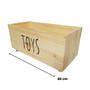 Imagem de Baú de Madeira Toys Infantil Organizador para Brinquedos com Rodinhas 360