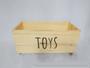 Imagem de Baú de Madeira Toys Infantil Organizador para Brinquedos com Rodinhas 360
