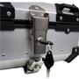 Imagem de Bau para Moto Traseiro 45 Litros Universal Anti Roubo Tronos de Aluminio