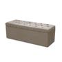 Imagem de Baú Para Quarto Cama Box Queen Size Madeira Estofado