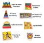 Imagem de Baú Pedagógicos Com 10 Jogos De Madeira Brinquedos Educativo