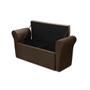 Imagem de Baú Recamier Para Cama Box Quarto Madeira Estofado Casal