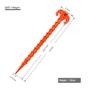 Imagem de Beach Tent Stakes Canopy Anchors Heavy Duty 25 cm - pacote com 8