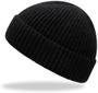 Imagem de Beanie Watch Hat TOPSEM Trawler Roll up Edge Winter Black