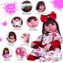 Imagem de Bebe Boneca Reborn Menina Realista Barata com 16 Itens Luxo