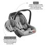 Imagem de Bebê Conforto (13 Kg) Cinza Mesclado Com Base Isofix - Litet