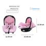 Imagem de Bebê Conforto Cadeirinha Infaltil Grid Rosa Galzerano