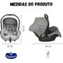 Imagem de Bebê conforto Cinza infantil, Cadeira Cadeirinha para Carro 