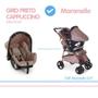 Imagem de Bebê Conforto Grid Preto Cappuccino Com Base - Galzerano